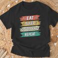 Eat Sleep Soccer Repeat Boys Soccer Lovers & Players T-Shirt Gifts for Old Men