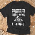 Ebike Mountain Bike Bicycle Accessories E-Bike T-Shirt Geschenke für alte Männer