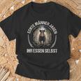 Echte Männer Jagen Ihr Essen Selbst T-Shirt Geschenke für alte Männer