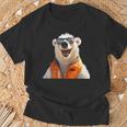 Eisbär Mit Sonnenbrille Tierliebhaber Bären Süßes Eisbären T-Shirt Geschenke für alte Männer