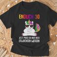 Endlich 30 Jetzt Muss Ich Nur Noch Erwachsen Women's Unicorn T-Shirt Geschenke für alte Männer