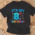 Es Mi 8 Cumpleaños Gracioso Niño Niña Lindo Cumpleaños Gráfico Camiseta unisex Regalos para ancianos