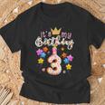 Es Mi Rosquilla De 3 Años Feliz Niña De 3 Años Camiseta unisex Regalos para ancianos