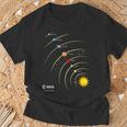 Esa Sistema Solar Planetas Sol Orbita Camiseta unisex Regalos para ancianos