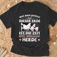 Farmers & Cow Motif Farm Beef Herd Cow Shepherd S T-Shirt Geschenke für alte Männer