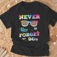 Never Forget 90S Retrointage Never Forget T-Shirt Geschenke für alte Männer