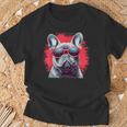 French Bulldog With Sunglasses T-Shirt Geschenke für alte Männer