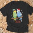 Frohe Weihnachten Budgies Birds T-Shirt Geschenke für alte Männer