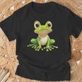 Frog With Big Eyes Frog Motif T-Shirt Geschenke für alte Männer