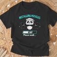 Installing Muscle Panda Weight Lifting Barbell Fitness T-Shirt Geschenke für alte Männer