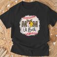 Mothers Ball Mom Of Both Baseball Softball Leopard T-Shirt Gifts for Old Men