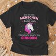 People Costume Unicorn For Carnival Fancy Dress T-Shirt Geschenke für alte Männer