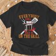 Saying Dad Is On The Grill For Dad On Father's Day T-Shirt Geschenke für alte Männer