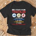 Triathlon Triathlete Athlete 6 Level Womens T-Shirt Geschenke für alte Männer