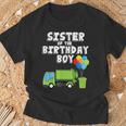 Garbage Truck Sister Birthday Boy Balloons Birthday Party Camiseta unisex Regalos para ancianos