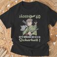 Hunter Birthday Over 60 Years T-Shirt Geschenke für alte Männer