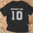 Girls 10Th Birthday Girls Ten Year Blue T-Shirt Geschenke für alte Männer