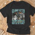 Go Away Kitten Offensive Werewolf Meme Bootleg Graphic T-Shirt Geschenke für alte Männer