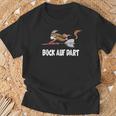 Goat Bock On Dart Game Dart Player T-Shirt Geschenke für alte Männer