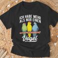 With Goat Parakeet Ich Habe Mehr Als Nur Einogel Parakeet Motif T-Shirt Geschenke für alte Männer