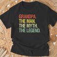 Grandpa The Man The Myth The Legend Grandpa T-Shirt Gifts for Old Men
