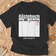 Guest Book 50Th Birthday Please Enter T-Shirt Geschenke für alte Männer