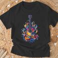 Guitar Player Watercolour Splash Guitar T-Shirt Geschenke für alte Männer