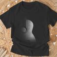 Guitarra Acústica Diseño Cool Grayscale Wood Guitarist Graphic Camiseta unisex Regalos para ancianos