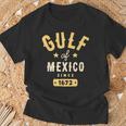 Gulf Of Mexico Since 1672 T-Shirt Gifts for Old Men