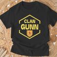 Gunn Del Clan Escocés Camiseta unisex Regalos para ancianos