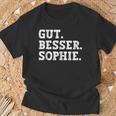 Gut Besser Sophie Saying First Name Sophie T-Shirt Geschenke für alte Männer