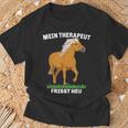 Haflinger Horse Mein Therapeut Feats Hay T-Shirt Geschenke für alte Männer