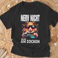 Hamster Nerv Nicht Bin Am Zocken Am Zocken Gaming T-Shirt Geschenke für alte Männer
