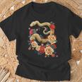 Happy Lunar New Year 2025 Year Of The Snake Zodiac T-Shirt Geschenke für alte Männer