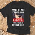 Hentai Drinking Japanese Anime Manga T-Shirt Geschenke für alte Männer