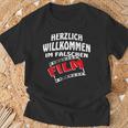 Herzlich Willkommen Im False Film S T-Shirt Geschenke für alte Männer