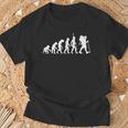 Hiking Hiking Trekking Mountain Evolution T-Shirt Geschenke für alte Männer