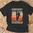 Homme Citation D'arboriste Amusante En Forme De Bûcheron T-Shirt Cadeaux pour les vieillards