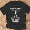 Humour Biathlon Sport D'hiver Cadeau Blague Skieur Montagne T-Shirt Cadeaux pour les vieillards