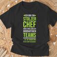 Ich Bin Stolzer Chef Boss Chef T-Shirt Geschenke für alte Männer