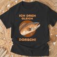 Ich Dreh Gleich Durch Dorsch T-Shirt Geschenke für alte Männer