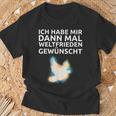 Ich Habe Mir Dann Mal Weltfrieden Wünscht Ich H S T-Shirt Geschenke für alte Männer