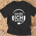 Ich Hördich Nicht Ich Zocke Gamer Joke Slogan Nerd T-Shirt Geschenke für alte Männer