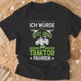 'Ich Würde Jetzt Lieber Tractor Driving' T-Shirt Geschenke für alte Männer