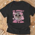 I'm Literally Just A Girl Sad Hamster Meme T-Shirt Geschenke für alte Männer