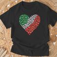 Italy Flag Heart Of Passion For Italy T-Shirt Geschenke für alte Männer