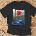 Jdm Skyline 34 Car Tuning Japan Rising Sun Drift T-Shirt Geschenke für alte Männer