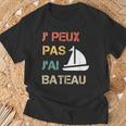 Je Peux Pas J'ai Bateau Humourintage T-Shirt Cadeaux pour les vieillards