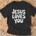 Jesus Christianity Christ Cross Cross T-Shirt Geschenke für alte Männer