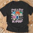 K-Pop Just A Girl Who Loves K-Pop Korean Pop Band T-Shirt Geschenke für alte Männer